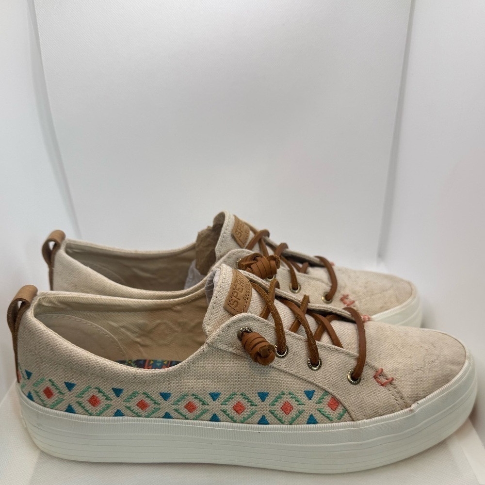 Sperry Wave Hi LTT Playa Sneakers Natural Tan Size 11